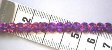 Paillettenband Holo lila einreihig 1